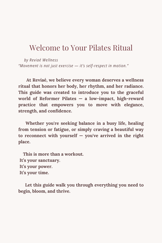 Reformer Pilates Beginners Guide eBook