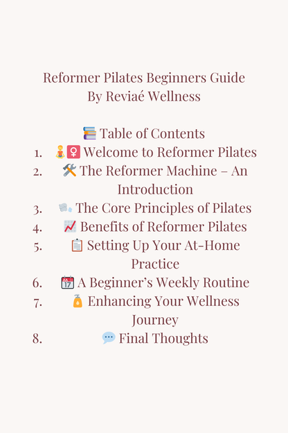 Reformer Pilates Beginners Guide eBook